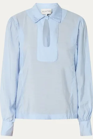 Munthe Shellcu tuniek met cut-out detail en ballonmouw