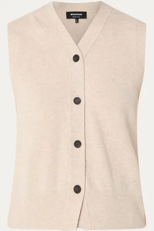 Whistles Fijngebreide gilet van wol