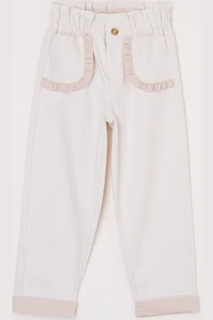 Donsje Josefine tapered fit broek in linnenblend