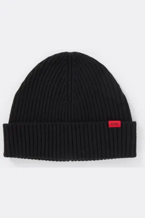 HUGO BOSS Xola ribgebreide muts van wol