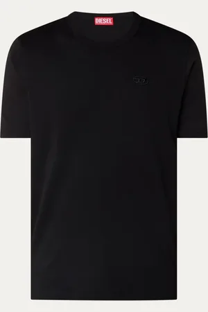 Diesel T-Adjust-Slit T-shirt met logoborduring