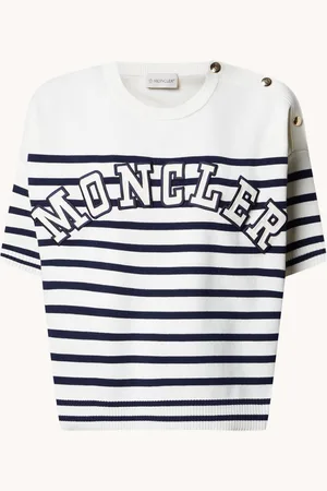 Moncler Fijngebreide top met logo en sierknopen