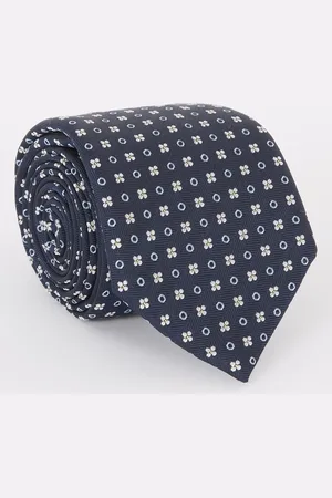 HUGO BOSS Stropdas in zijdeblend met microdessin