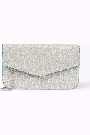 Beck Söndergaard Becksöndergaard Lustrous clutch met strass