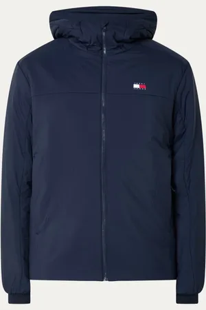 Tommy Hilfiger Gewatteerd jack met capuchon en logoborduring