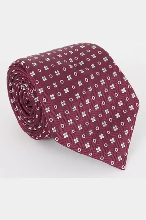 HUGO BOSS Stropdas in zijdeblend met microdessin