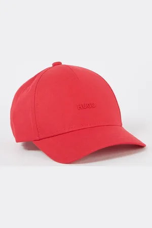 HUGO BOSS Cara pet van katoen met logoborduring