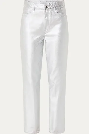 Dante 6 Axelle straight fit cropped chino glanzende finish