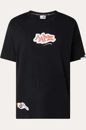 AAPE T-shirt met logo- en backprint