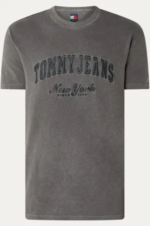 Tommy Hilfiger T-shirt met logoborduring en verwassen afwerking