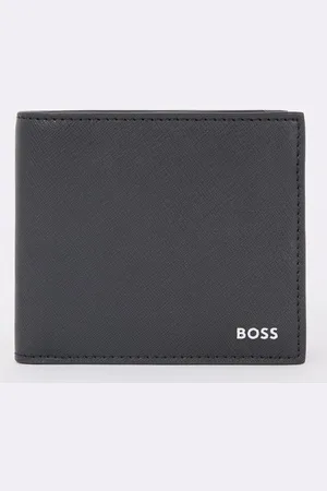 HUGO BOSS Zair portemonnee van leer met logo