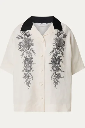 ZIMMERMANN Blouse van linnen met bloemenprint