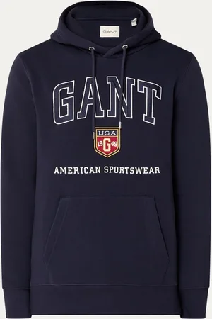 GANT Hoodie met kangoeroezak en logoborduring