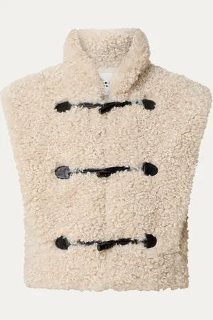 Isabel Marant Alisa gilet van teddy met steekzakken