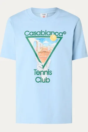 Casablanca Metaphysical Tennis Icon T-shirt van biologisch katoen