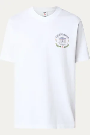 Casablanca Le Temple Du Sport T-shirt van biologisch katoen