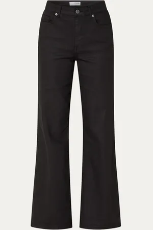 SELECTED Alice high waist straight leg jeans met gekleurde wassing