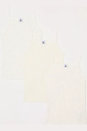 Petit Bateau Singlet met print in 3-pack