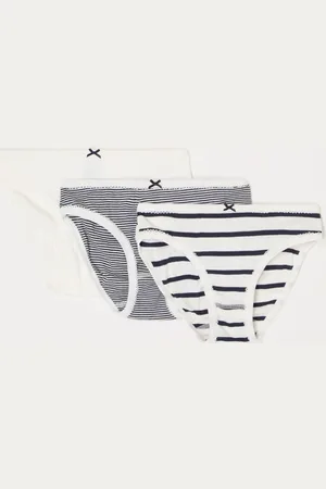 Petit Bateau Slip met streepprint in 3-pack