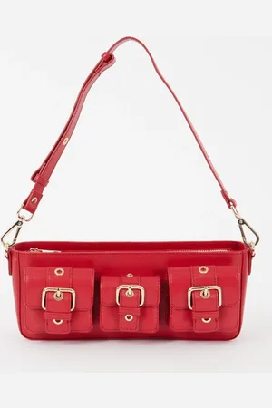 Nunoo Penny Florence schoudertas van leer met gespdetail