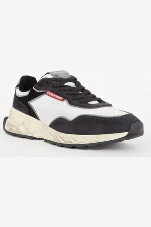 Dsquared2 Sprinter sneaker van kalfssuède met mesh details