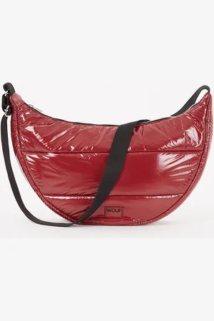 WOUF Glossy crossbodytas met quilt patroon en glanzende finish