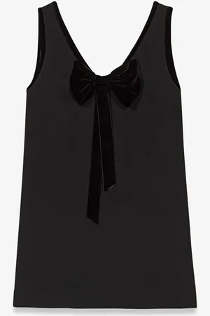 Maje Mini jurk met strikdetail van fluweel