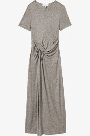 Reiss Hadley midi jurk van jersey met plooidetail