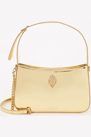 Kurt Geiger Bond schoudertas van leer met metallic finish