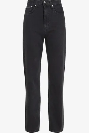 Calvin Klein High waist straight leg jeans met steekzakken