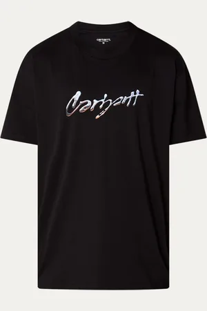 Carhartt T-shirt van biologisch katoen met logo en stretch