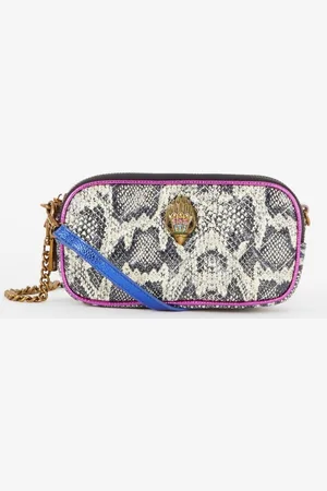 Kurt Geiger 3 Zip Kensington schoudertas van leer met afneembare schouderriem