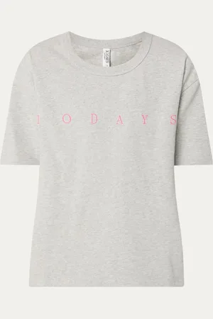 10 days T-shirt van biologisch katoen met logoprint