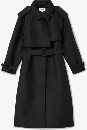 Reiss August trenchcoat met strikceintuur