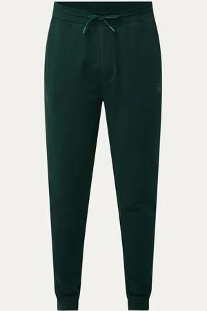 HUGO BOSS Tapered fit joggingbroek met logo en steekzakken