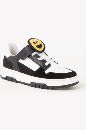 Nubikk Basket Court JR sneaker van leer met suède details