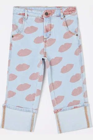 The Animals Observatory Ant loose fit jeans met print