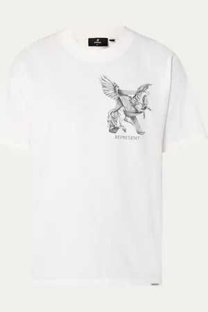Represent T-shirt met logo- en backprint