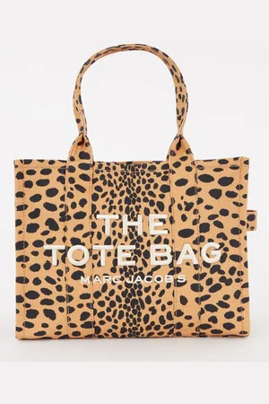 Marc Jacobs The Large Tote schoudertas van canvas met panterprint