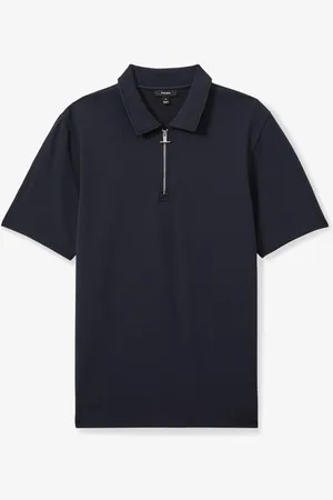 Reiss Regular fit polo met halve rits