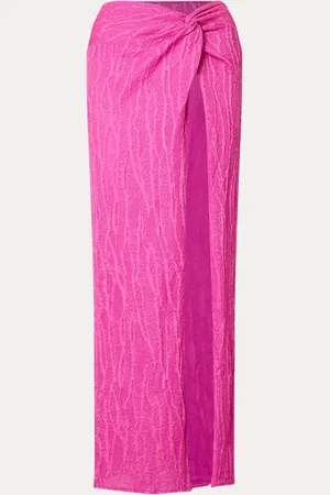 Luli Fama Maxi strandrok met lurex