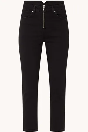 Bash Inzo high waist slim fit cropped jeans met gekleurde wassing