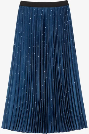 Maje Midi jurk met plooien en strass