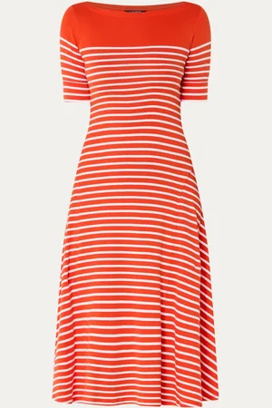 Ralph Lauren Midi jurk met streepprint