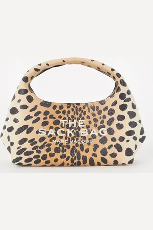 Marc Jacobs The Sack Cheetah handtas van leer met uitneembaar etui