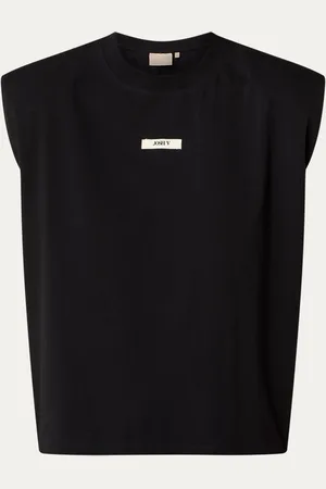 Josh V Sue T-shirt met schoudervulling en logo