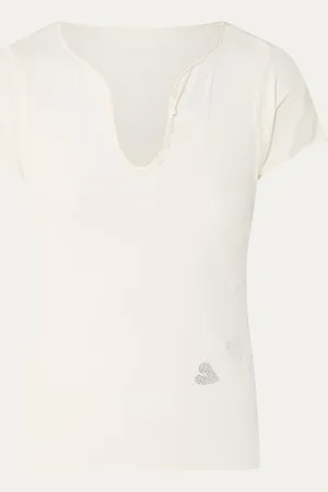 Zadig & Voltaire Tunisien T-shirt met strass