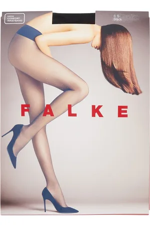 Falke Plumetis panty met stippenprint in 20 denier black