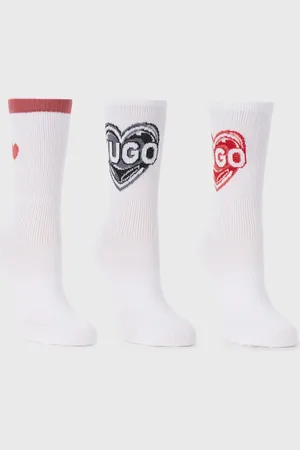 HUGO BOSS Sportsokken met logo in 3-pack