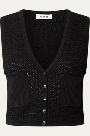 Sandro Crop top met structuur